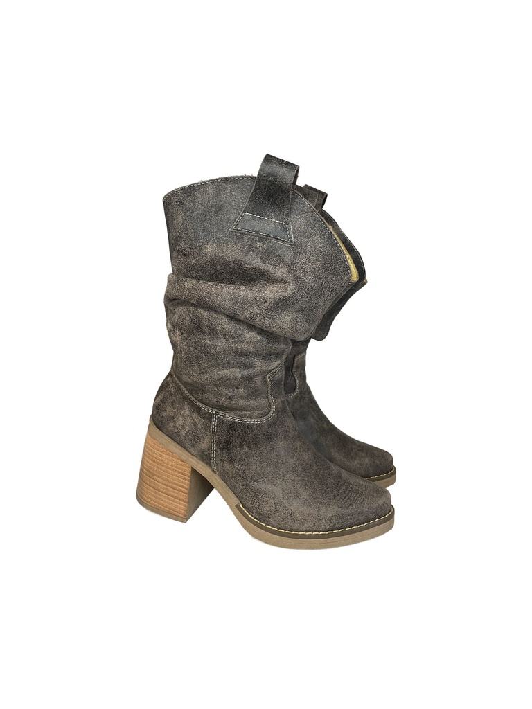 Bota Paris 7 cm Grafito (35)