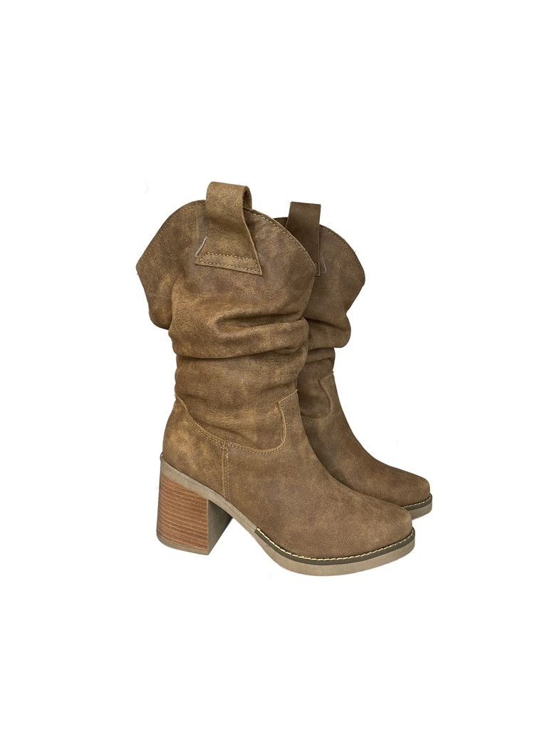 Bota Paris 7 cm Camel (35)